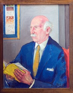 W.L. Kubiena, self(?) portrait in watercolor, Instituto de Ciencias Ararias, Madrid.